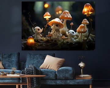 Meeting at the toadstools by Heike Hultsch