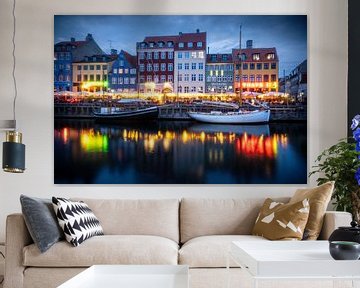 Nyhavn, Atmosphärisches Kopenhagen, Dänemark von Evert Jan Luchies