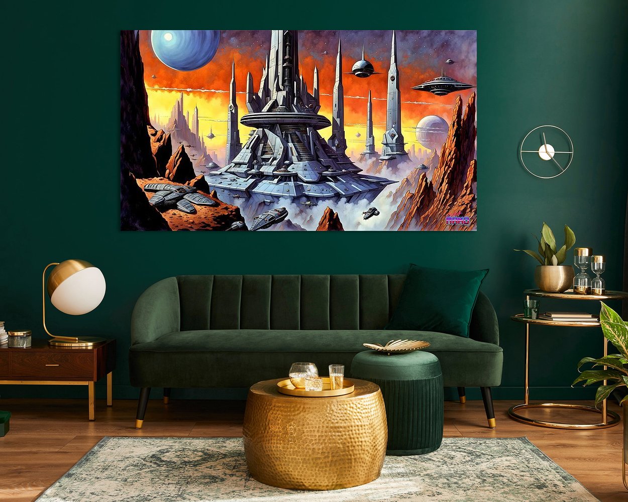 Example of the artwork in a room