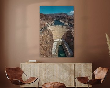 Hoover Dam auf der Grenze zwischen den US-Bundesstaaten Nevada und Arizona von Patrick Groß