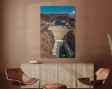 Hoover Dam on the border between the US states of Nevada and Arizona by Patrick Groß