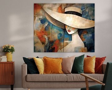 Abstract Portret van Blikvanger Schilderijen