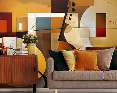 Example of the artwork in a room