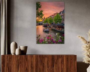 Leiden - Ein sommerlicher Sonnenuntergang von der Koornbrug (0024) von Reezyard