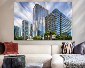 Brickell Avenue Skyline Miami von Mark den Hartog