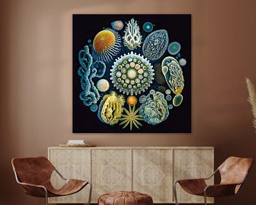 Abstracte kunst zeewereld fantasie van Vlindertuin Art