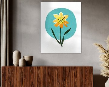 Abstract daffodil by Tanja Udelhofen