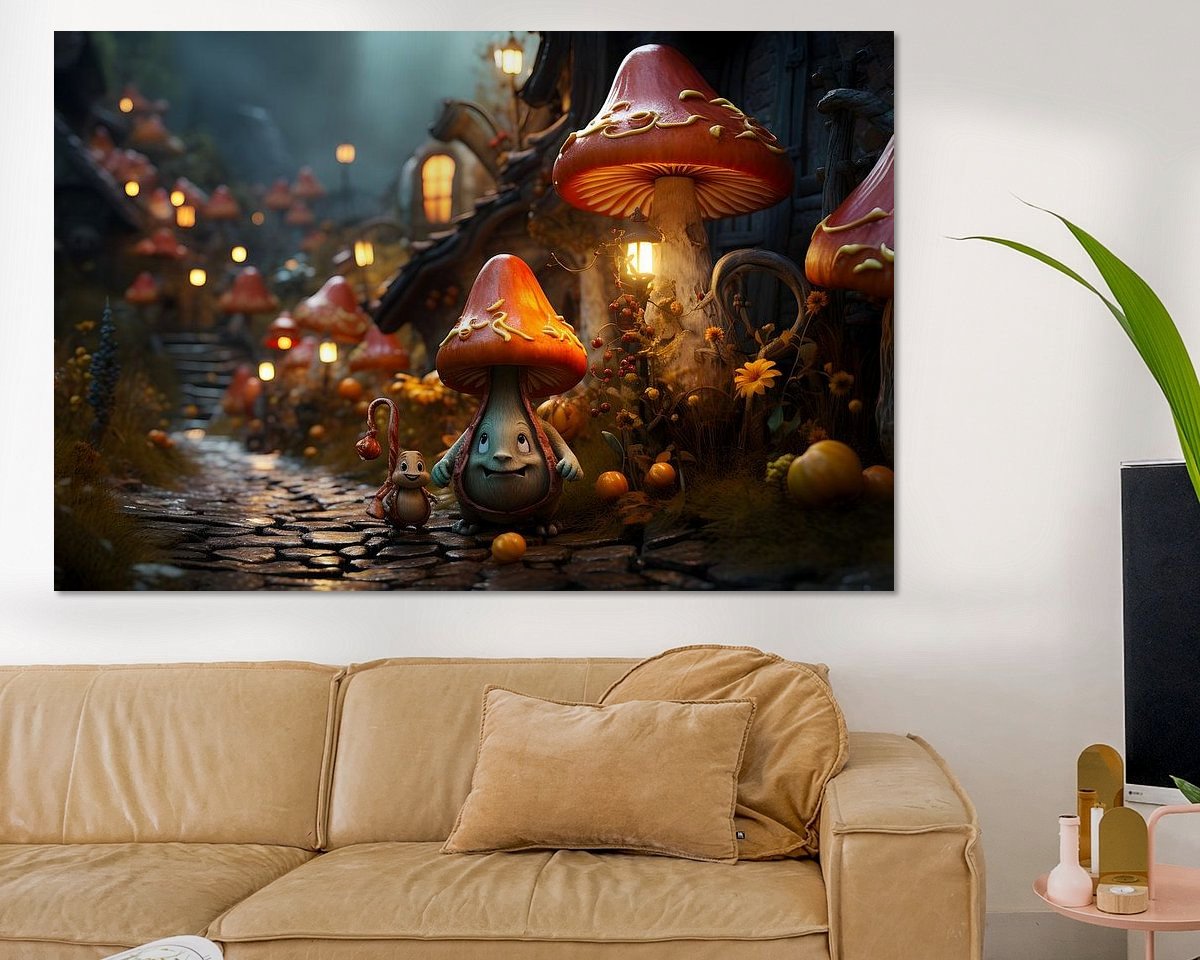 Example of the artwork in a room