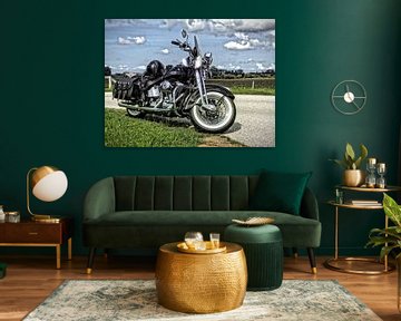 Harley Davidson Heritage Springer FLSTS Holland Sky