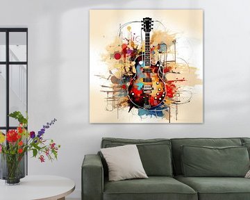 Gitaar abstract van Imagine