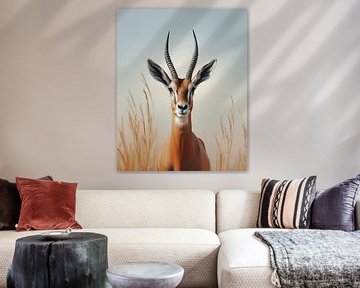 Portret van een gazelle van fernlichtsicht