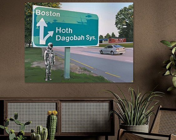 Example of the artwork in a room