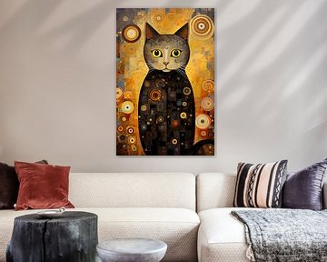 Peinture de chat sur Preet Lambon