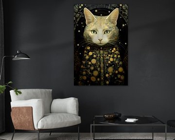 Cat Painting by Preet Lambon