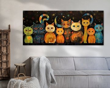 Kittens Schilderij van Preet Lambon