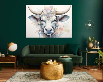 Cow by Wonderful Art