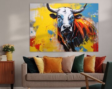Kühe Malerei von Wunderbare Kunst