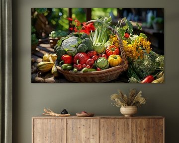 Panier de légumes du jardin sur Animaflora PicsStock