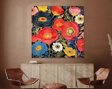 Colourful flowers IV by Whale & Sons