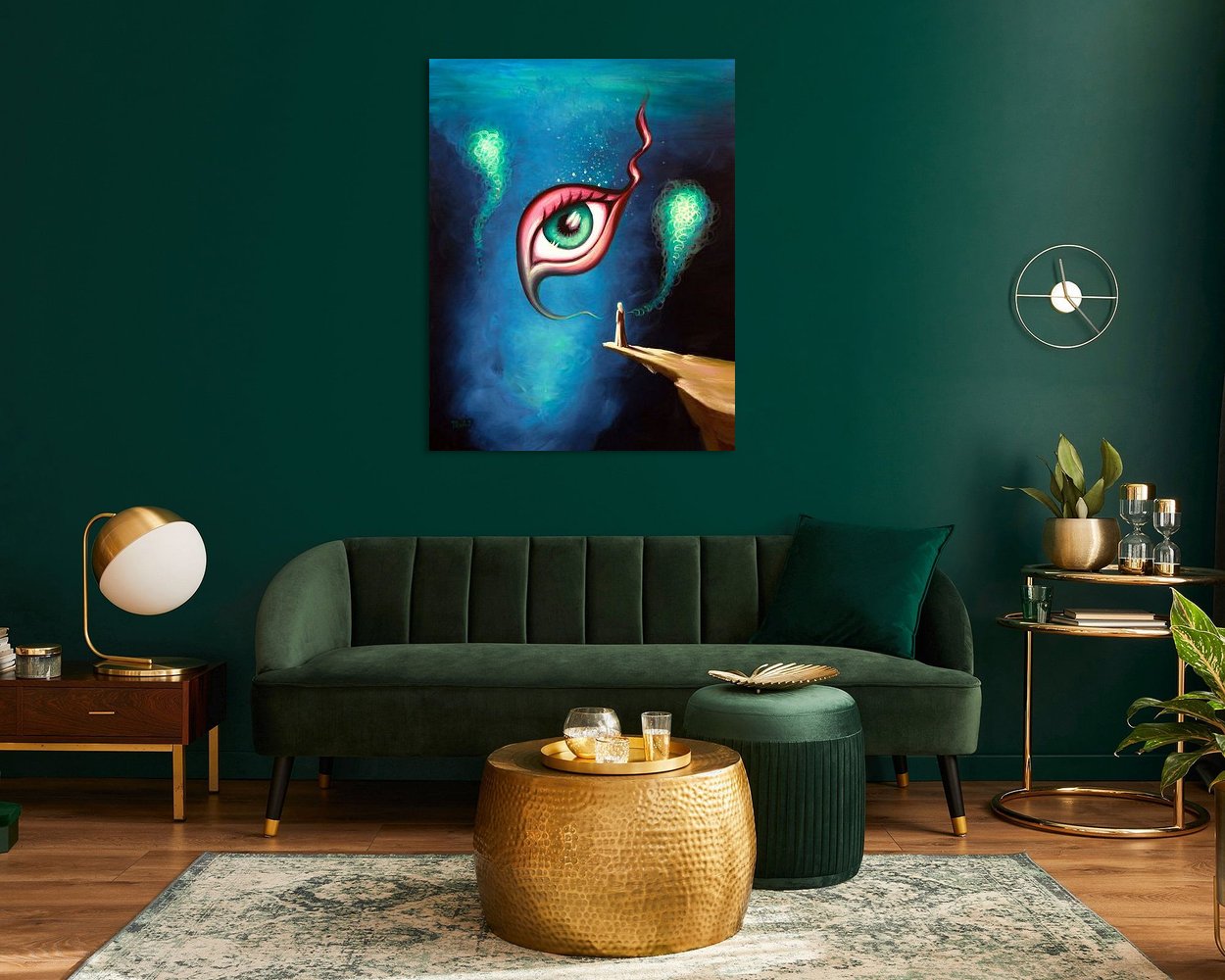 Example of the artwork in a room