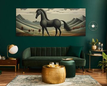 Peinture du cheval sur De Mooiste Kunst