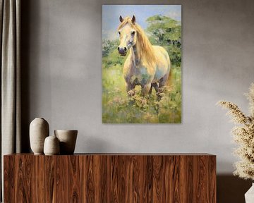 Peinture du cheval sur De Mooiste Kunst