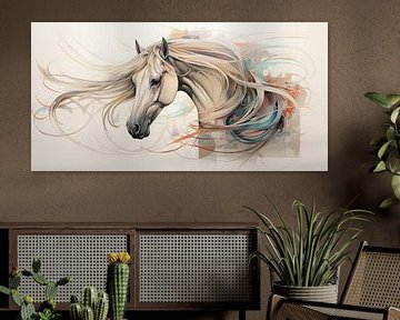 Horse Portrait by Wonderful Art