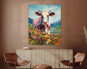 Porträt einer Kuh von Bert Nijholt