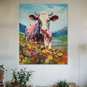 Portrait of a cow