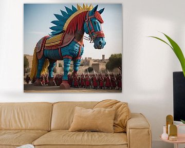 Piñata horse of Troy by Gert-Jan Siesling