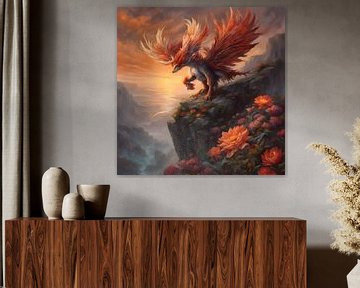 Magical Phoenix Dragon by Michiel de Ruiter