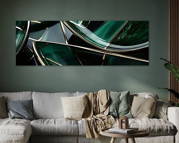 3. Art Deco Elegant Gatsby: Abstraktes Glas mit Gold von Surreal Media
