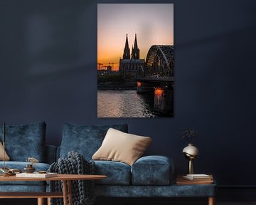 Cologne - The cathedral just after sunset (0081) by Reezyard