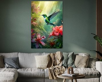 Le colibri : le papillon du monde des oiseaux sur New Future Art Gallery