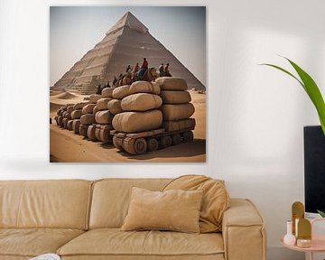 Pyramid builders by Gert-Jan Siesling