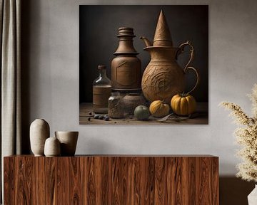 Nature morte au vieux marron sur Gert-Jan Siesling