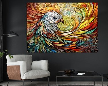 Example of the artwork in a room