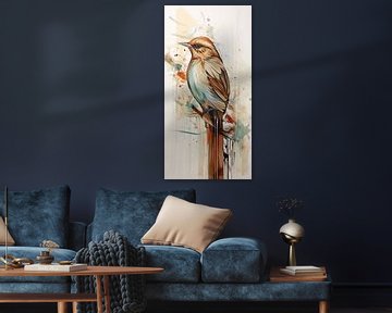 Schilderij Vogels van De Mooiste Kunst