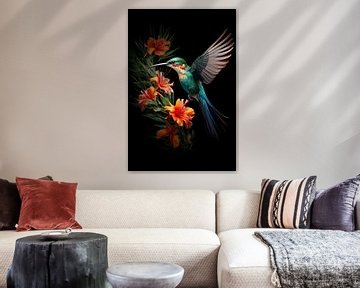 Exotischer Vogel - Tropische Farbtöne von New Future Art Gallery