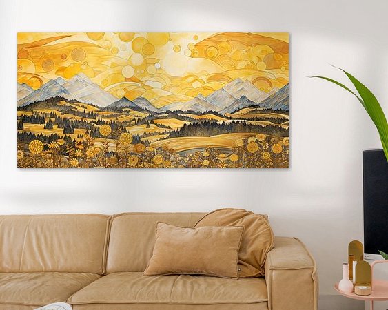 Example of the artwork in a room