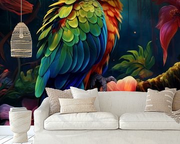 Parrot - Colourful and Exotic by New Future Art Gallery