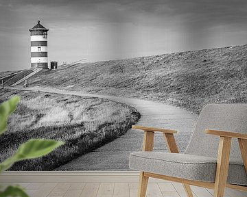 Pilsum lighthouse in Black and White by Henk Meijer Photography