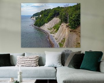 Les falaises de craie sur l'île de Rügen sur Katrin May