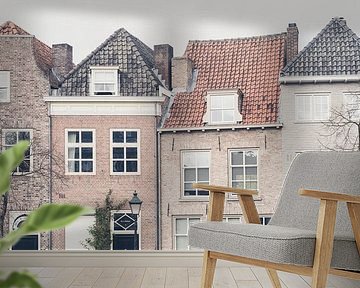 Enchanting canal houses and boat in Den Bosch by Photolovers reisfotografie