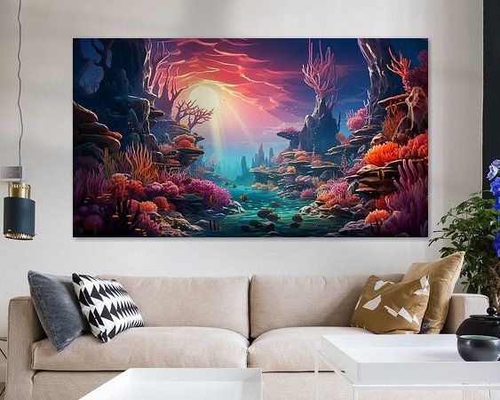 Example of the artwork in a room