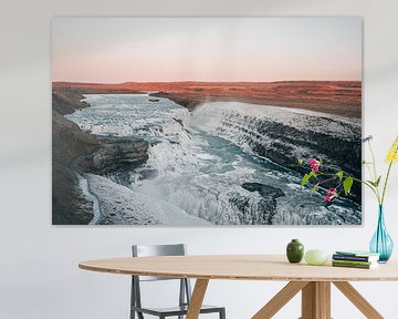 Chute d'eau gelée Islande sur Vincent Versluis