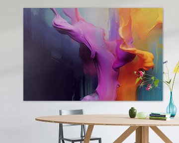 Modern and abstract: "Neon splash"