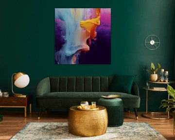 Modern and abstract: "Neon splash"