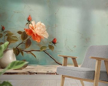 Flower painting by Wonderful Art