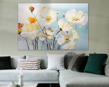 Painting with Flowers 820092 by Wonderful Art